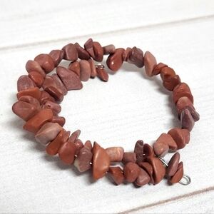 Coil Wrap Beaded Bracelet Handmade - New